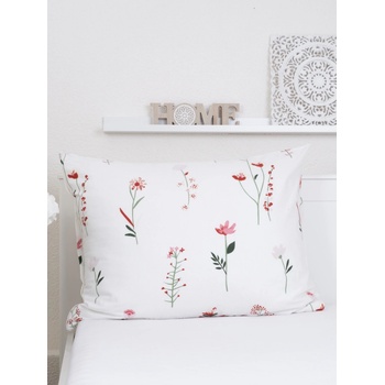 MKLozkoviny.sk flanel Vlčie maky biele 70 x 90 cm