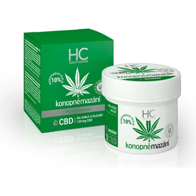 Health Culture Konopné mazanie 10% s CBD krém 125 ml