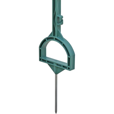 VNT electronics s.r.o. Plastový sloupek pro elektrický ohradník, délka 157 cm, 12 oček, zelený