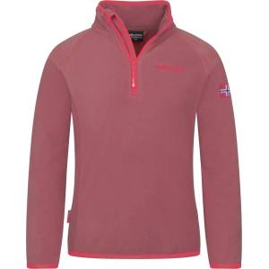 TROLLKIDS Детски поларен пуловер Trollkids Kid's Nordland Half Zip Fleece jumper - Frozen Berry - размер 152 (EU) (704-1727-3218)