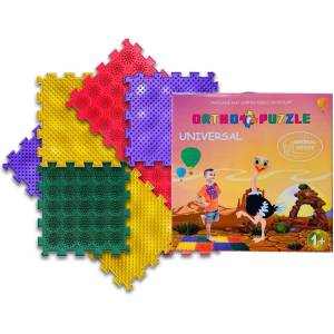 Ortho Puzzle Модулен килим за игра Ortho Puzzle - Микс - Таралежи