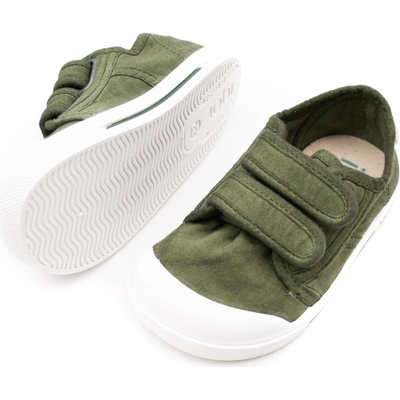 Igor shoes detské barefoot plátenky canvas khaki
