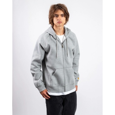 Carhartt WIP Hooded Chase Jacket Grey Heather / Gold