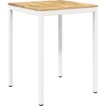 vidaXL Градинска бар маса Бяло 80 x 80, 5 x 105 см (901777)