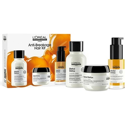 L’Oréal Professionnel Serie Expert L’Oréal Professionnel Serie Expert Metal Detox vyživujúci olej na vlasy proti lámavosti vlasov 30 ml + L’Oréal Professionnel Serie Expert Metal Detox hĺbkovo vyživuj