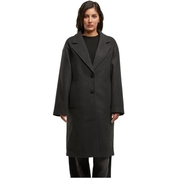 Urban classics Палто Urban classics Oversized Long coat - Black (Anthracite Melange)