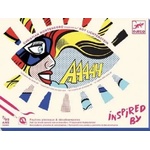 DJECO - Комплект за рисуване - Вдъхнови се от Roy Lichtenstein (DJ09376)
