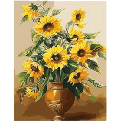 Vikpap Vikpap malování podle čísel plátno Slunečnice 30 x 40 cm
