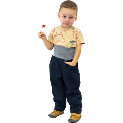 Esito Dětské softshellové oteplovačky Navy blue