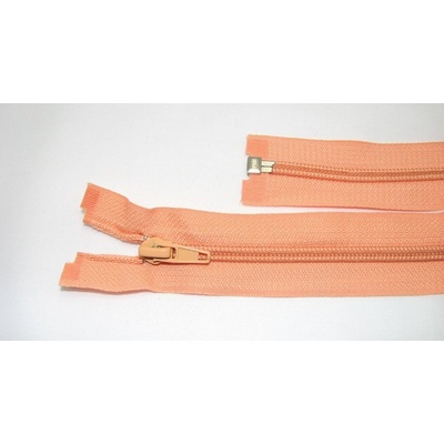 Zips špirála deliteľný 5mm - dĺžka 35cm, farba pomarančový
