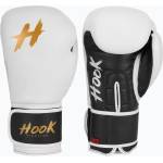 Hook fighting Готови за бой кожени боксови ръкавици бели