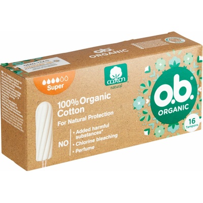 o.b. Organic Super tampóny 16 ks