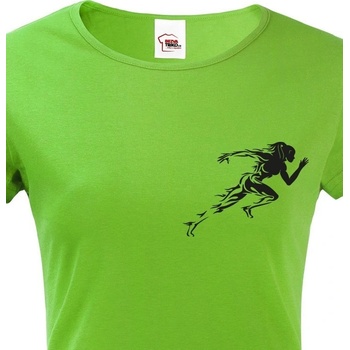 Dámské tričko Běžkyně Zelená