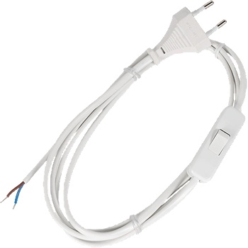 ELMARK ЗАХРАНВАЩ КАБЕЛ h03vv-f 2g0, 50mm? С КЛЮЧ 2m БЯЛ (47007/wh)