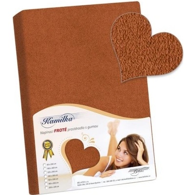 Bellatex froté plachta hnedá 180x200