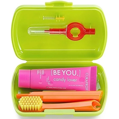CURAPROX Be You Комплект за път със сгъваема четка 5460, зелен