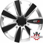 Versaco Тасове за джанти 14'' Versaco Carbon GTX - Black / Silver (56076) - avtochastikrasi