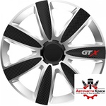 Versaco Тасове за джанти 14'' Versaco Carbon GTX - Black / Silver (56076) - avtochastikrasi