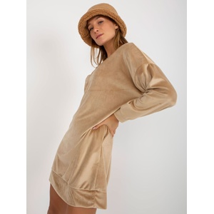 Rue Paris Дамски суичър модел 8189.00X Rue Paris цвят бежов