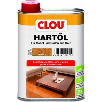 Clou HARTÖL (Tvrdý olej na dřevo) světle hnědý 250 ml – Zboží Mobilmania