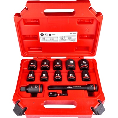MILWAUKEE Sada nástrčných 1/2" kľúčov SHOCKWAVE - krátke 13 ks