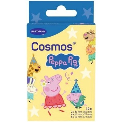 COSMOS Peppa pig detská náplasť na rany vodeodolná 12 ks