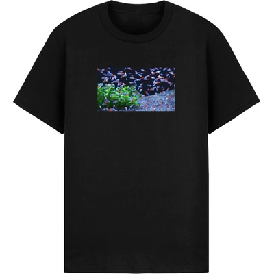 Aqua Merch tričko Neon FIsh Neónky Foto čierna
