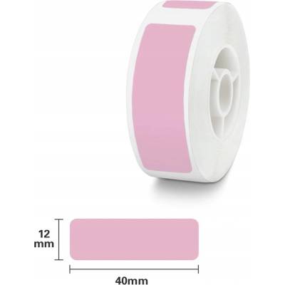 Niimbot štítky RP 12x40mm 160ks růžové pro D11 a D110