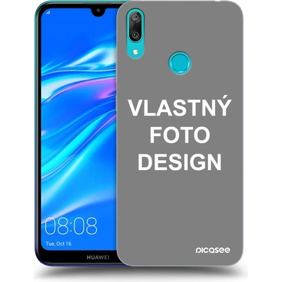 Púzdro Picasee silikónové Huawei Y7 2019 Vlastné design/motiv čiré