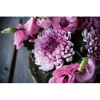 DIMEX ART s. r. o Флизелинов фототапет букет от лилави цветя 375 x 250 см