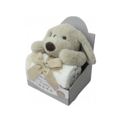 Freeon Free2Play Plyšová hračka s dekou Puppy Brown White – Zboží Dáma
