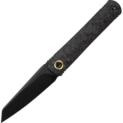 Kizer Feist 3 CPM S90V Matte DLC Ultra,Titanium (Matte DLC)&Carbon Fiber ZX-3499.3A1