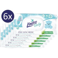 Linteo Baby Pure & Fresh vlhčené ubrousky 6 x 80 ks