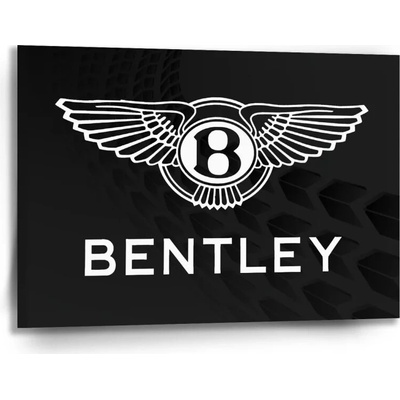 Sablio Obraz Logo Bentley Čierny - 90x60 cm