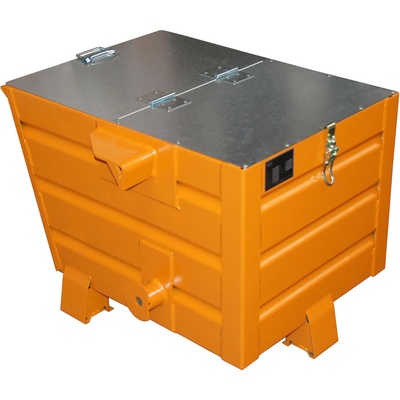 TRV PLN 8820/OR Výklopný kontejner s víkem oranžová nosnost 500 kg