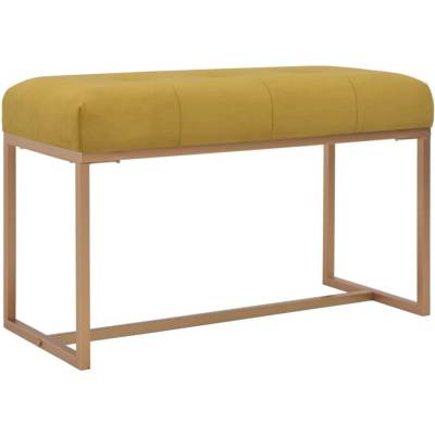 shumee Lavice 80 cm hořčicová sametová