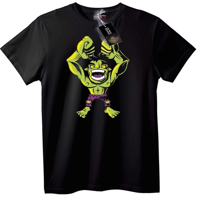 NOONEBRAND Тениска Hulk Сила - 5XL, Black