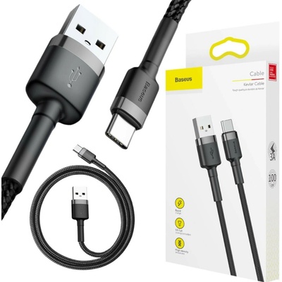 Baseus CATKLF-BG1 Cafule, USB-C 3A, 1m