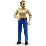 BRUDER Figurine of a woman in blue jeans