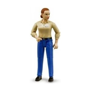 BRUDER Figurine of a woman in blue jeans