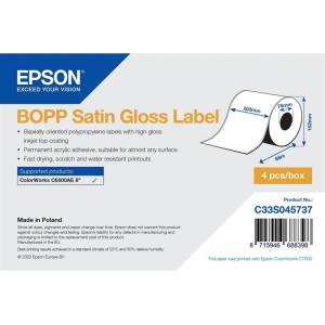 Epson Етикети Epson BOPP Satin Gloss - Непрекъснато руло: 203mm x 68m (C33S045737)