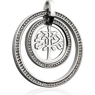 BM Jewellery Přívěsek strom života z chirurgické oceli S437140