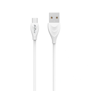 DeTech Кабел за данни DeTech DE-24M, Micro USB, 1.0m, Бял - 14126 (14126)