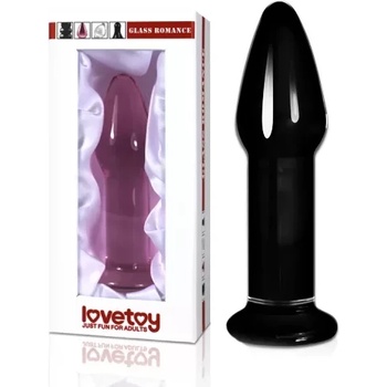 Image 1 of Стъклен анален разширител, 12, 2см. - Glass Romance Black (LVTOY00429)