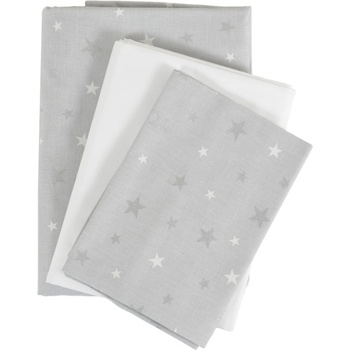 Hugzzz Спален комплект от 3 части Hugzzz - Nook, 120 х 60 cm, Grey stars (111381)