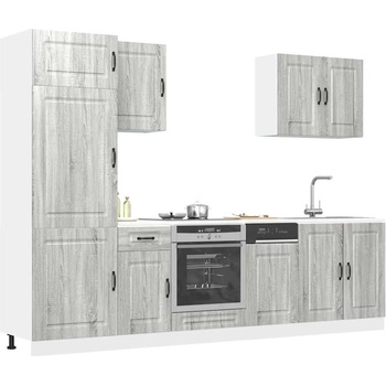 vidaXL Комплект кухненски шкафове от 7 части Kalmar, инженерно дърво (3314767)