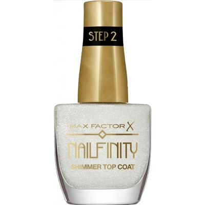 Max Factor Nailfinity Shimmer Top Coat Třpytivý vrchní lak 102 Starry Veil 12 ml