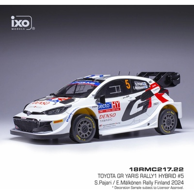 IXO Toyota GR Yaris Rally1 Rally Finland 2024 5 Pajari Mälkönen 1:18