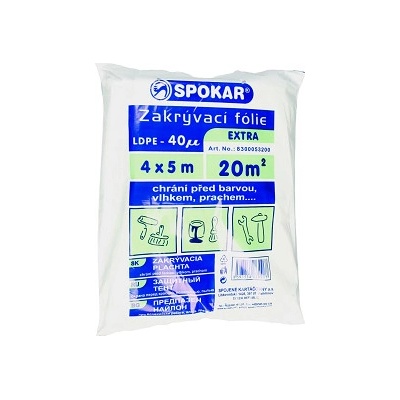 Zakrývací fólie 4m x 5m LDPE 40my