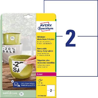 Avery-Zweckform L4717REV-20 poylesterová fólie bílá 210 x 148 mm 40 ks